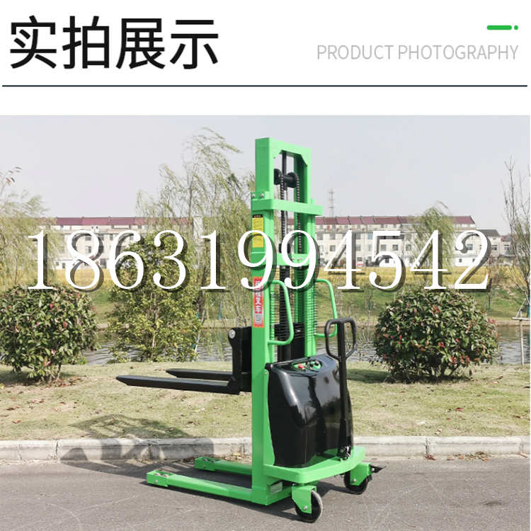 鄢陵县电动叉车堆高车液压铲车电瓶1吨2吨站驾步行式小型全自动叉车